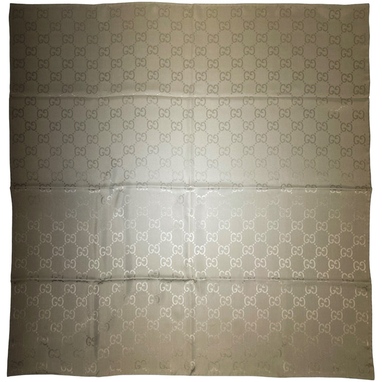 グッチ GG柄 スカーフ 総柄 スカーフ シルク ブラウン レディース 【中古】brbag