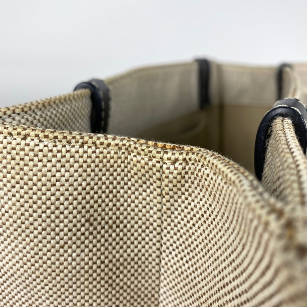 クロエ ウッディ ミディアム トートバッグ Woody ショルダーバッグ ロゴ トートバッグ キャンバス ベージュ レディース 【中古】brbag