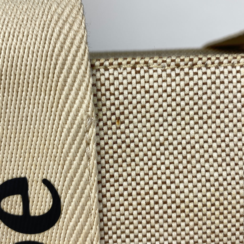 クロエ ウッディ ミディアム トートバッグ Woody ショルダーバッグ ロゴ トートバッグ キャンバス ベージュ レディース 【中古】brbag