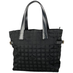 シャネル ニュートラベルライン トート PM ココマーク ハンドバッグ トートバッグ ナイロンジャガード ブラック A20457 レディース 【中古】brbag