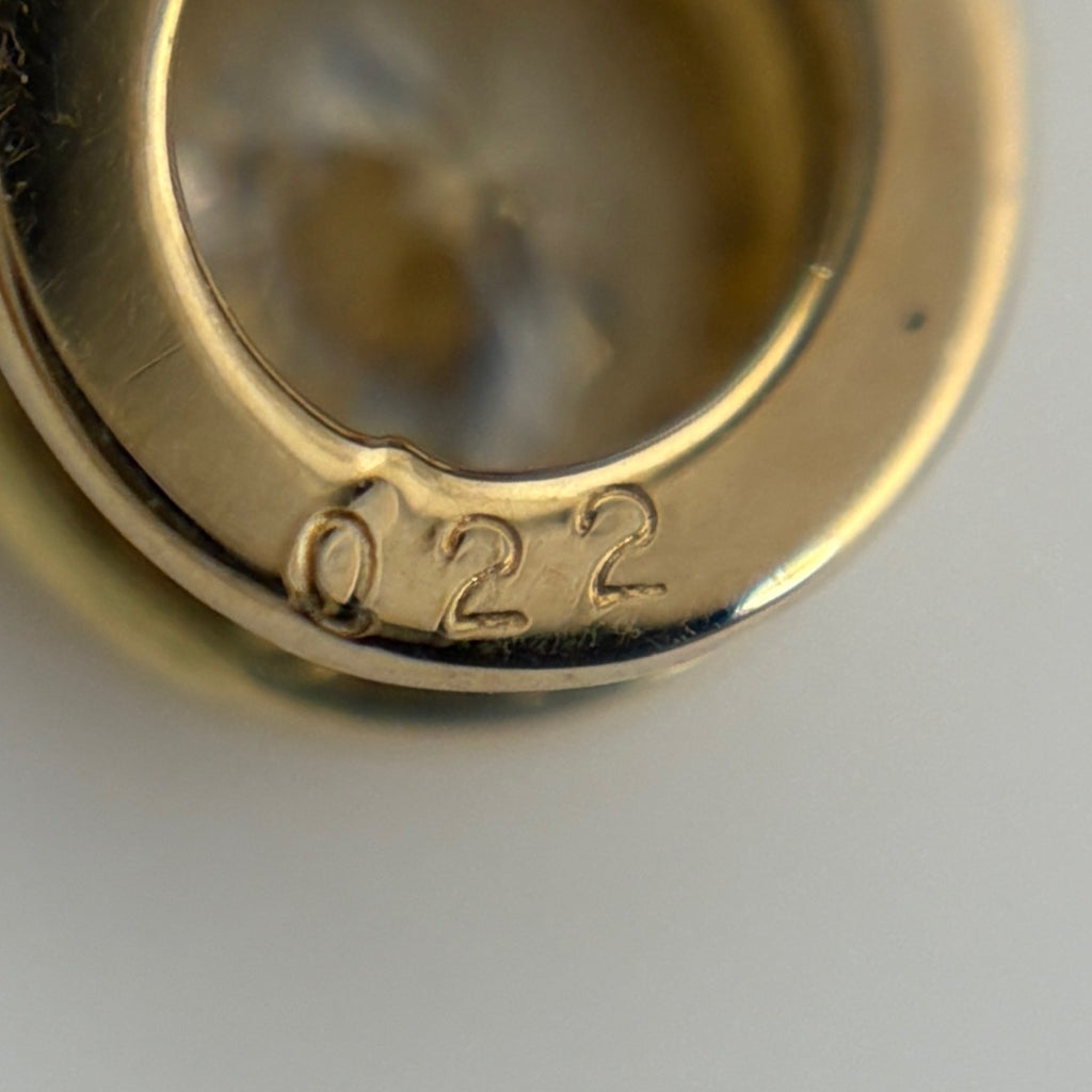 ダイヤモンド デザインネックレス YG イエローゴールド ペンダント ネックレス K18 750 ダイヤモンド レディース 【中古】nbjwl