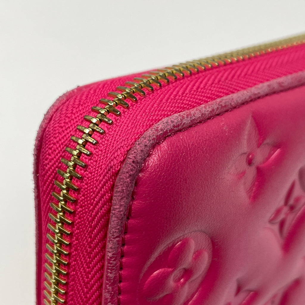 ルイ・ヴィトン ジッピーウォレット ラウンドファスナー ラウンドジップ モノグラムエンボス 長財布 レザー ブーケンビリア M82737 レディース 【中古】brbag