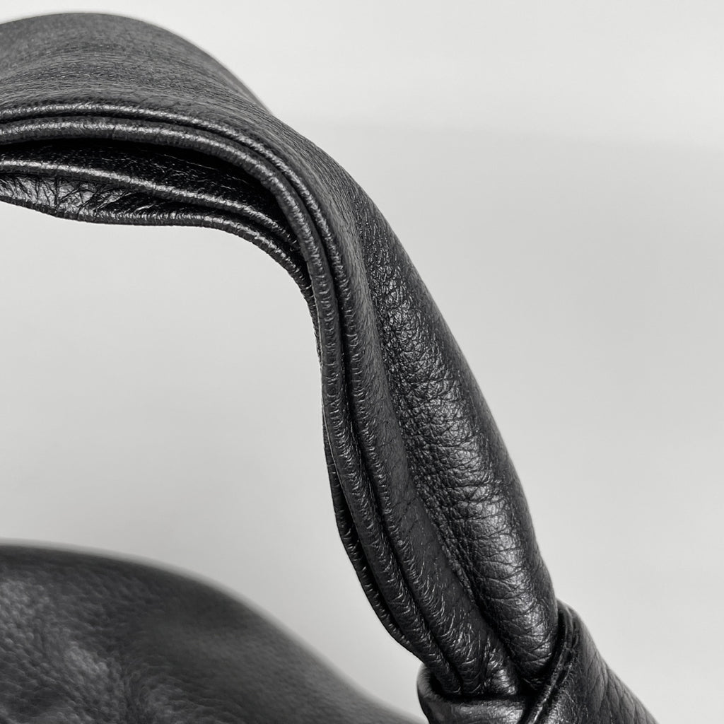 グッチ バンブー ホーボー ショルダーバッグ フリンジ タッセル ショルダーバッグ レザー ブラック 232930 レディース 【中古】brbag