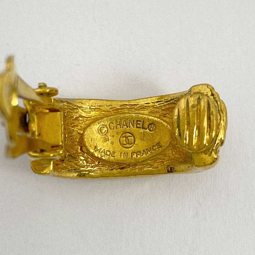 シャネル デザイン イヤリング GP ゴールド レディース 【中古】bracc