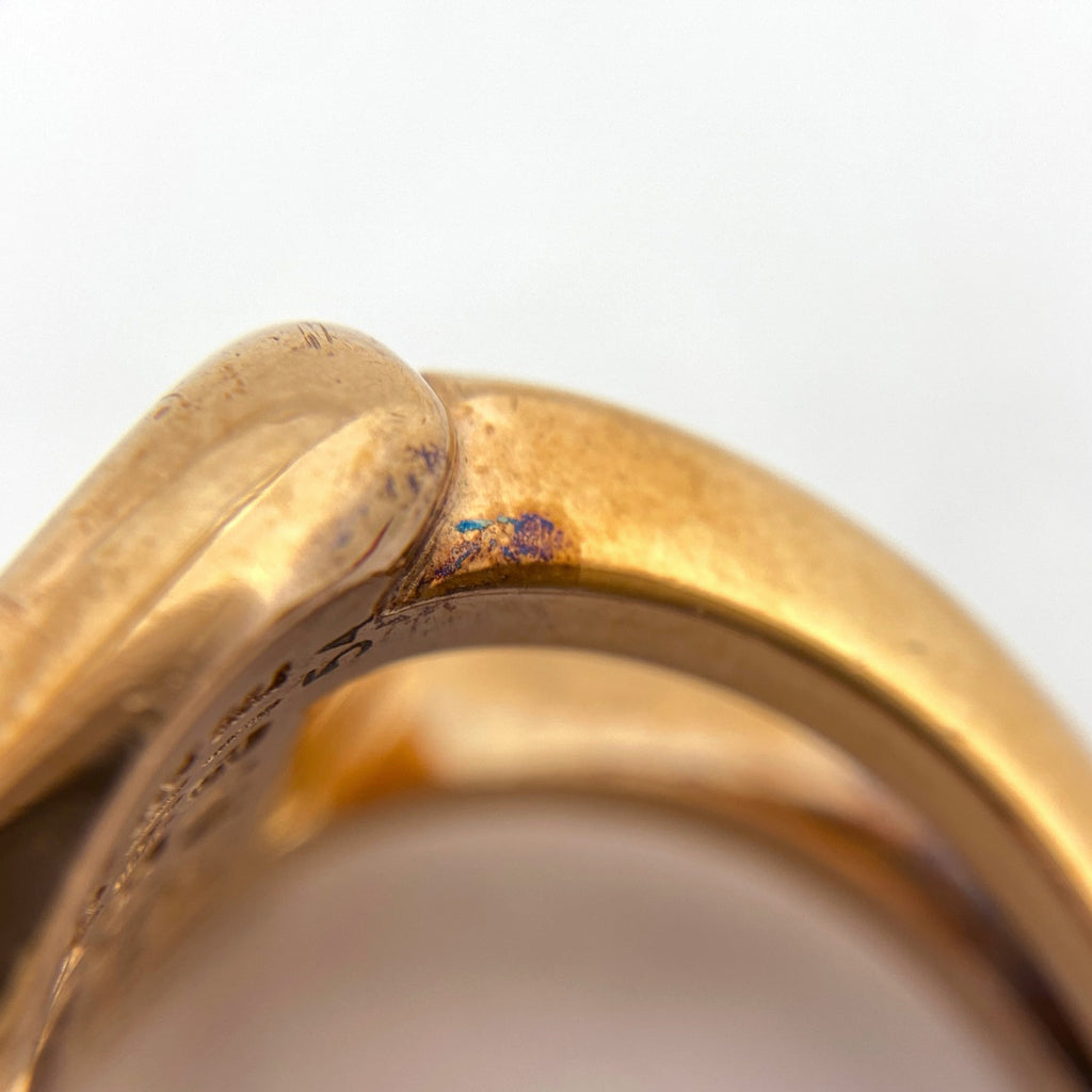 エルメス コロゾ リング 指輪 馬モチーフ ホース リング 13号 GP ゴールド レディース 【中古】bracc