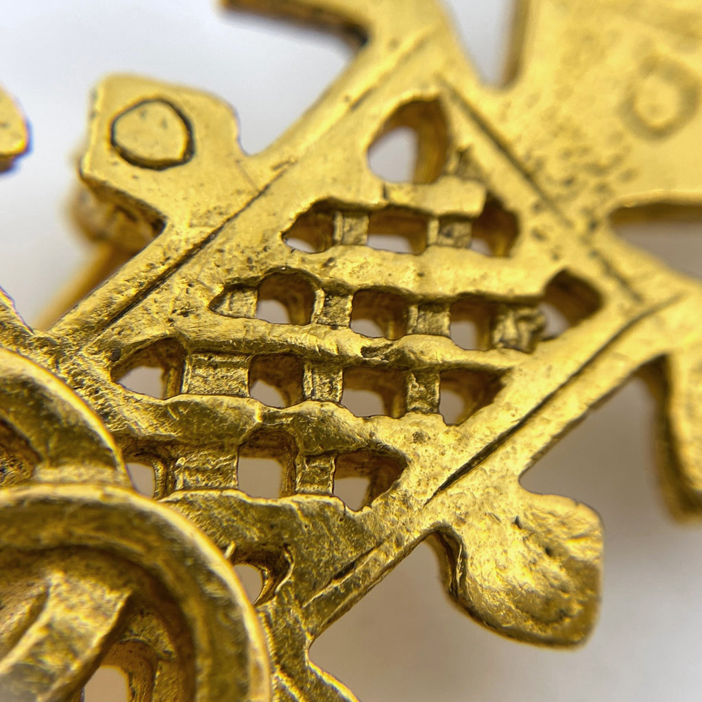 シャネル ココマーク ブローチ GP ゴールド レディース 【中古】bracc