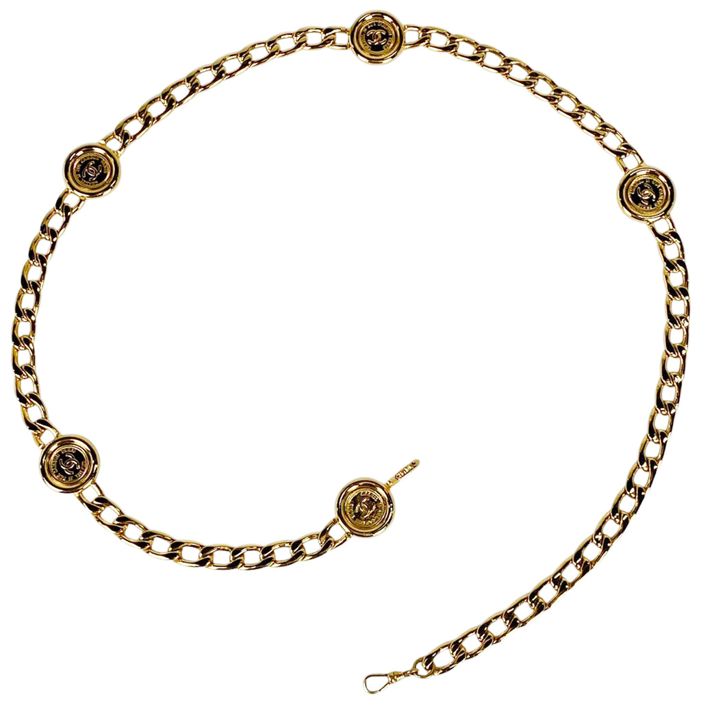 シャネル ココマーク チェーン ベルト GP ゴールド レディース 【中古】brbag