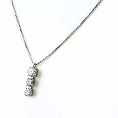 メレダイヤ デザインネックレス プラチナ ペンダント ネックレス Pt850 ダイヤモンド レディース ノンブランドジュエリー 【中古】nbjwl