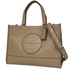 コーチ デンプシー トートバッグ 2WAY ショルダーバッグ トートバッグ レザー ベージュ C2004 レディース 【中古】brbag