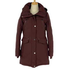 マイケルコース ロゴ ダウンコート 防寒 アウター ダウンコート ボルドー レディース 【中古】brapp