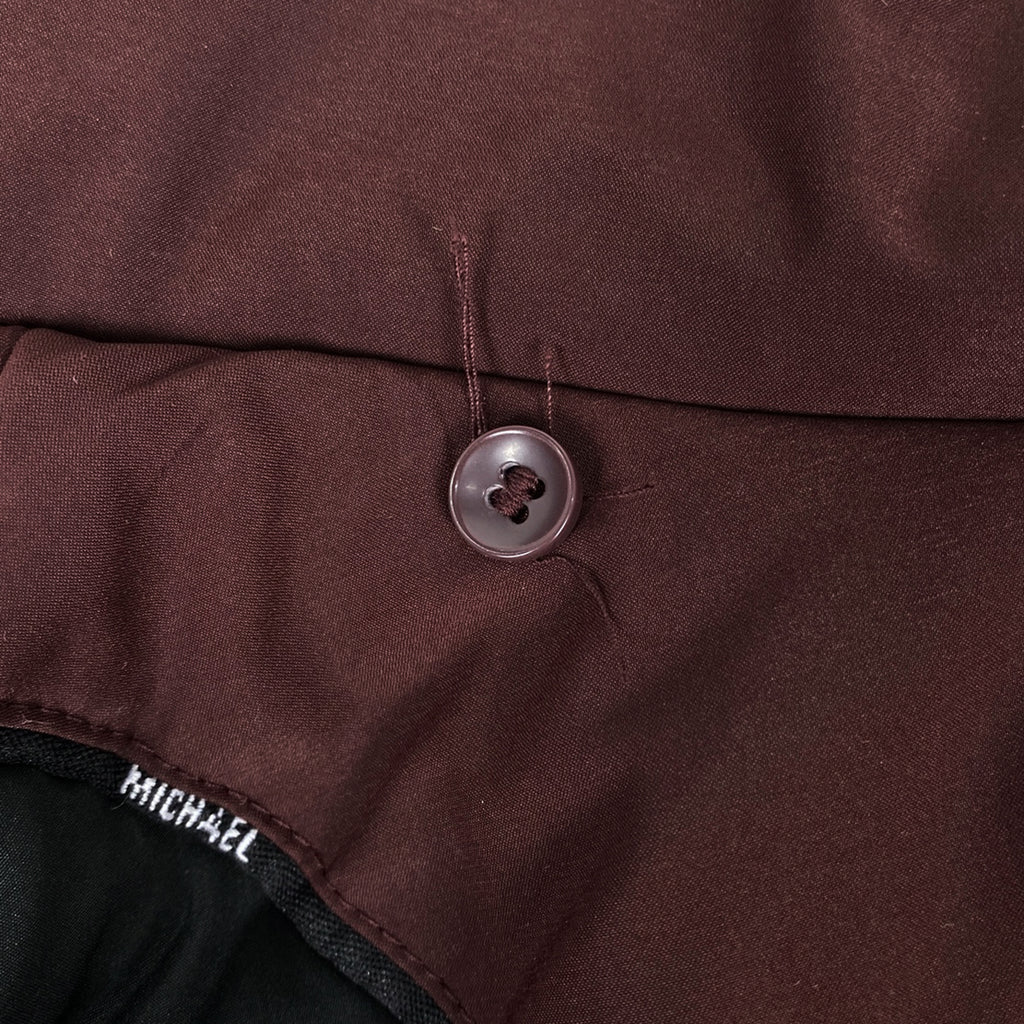 マイケルコース ロゴ ダウンコート 防寒 アウター ダウンコート ボルドー レディース 【中古】brapp