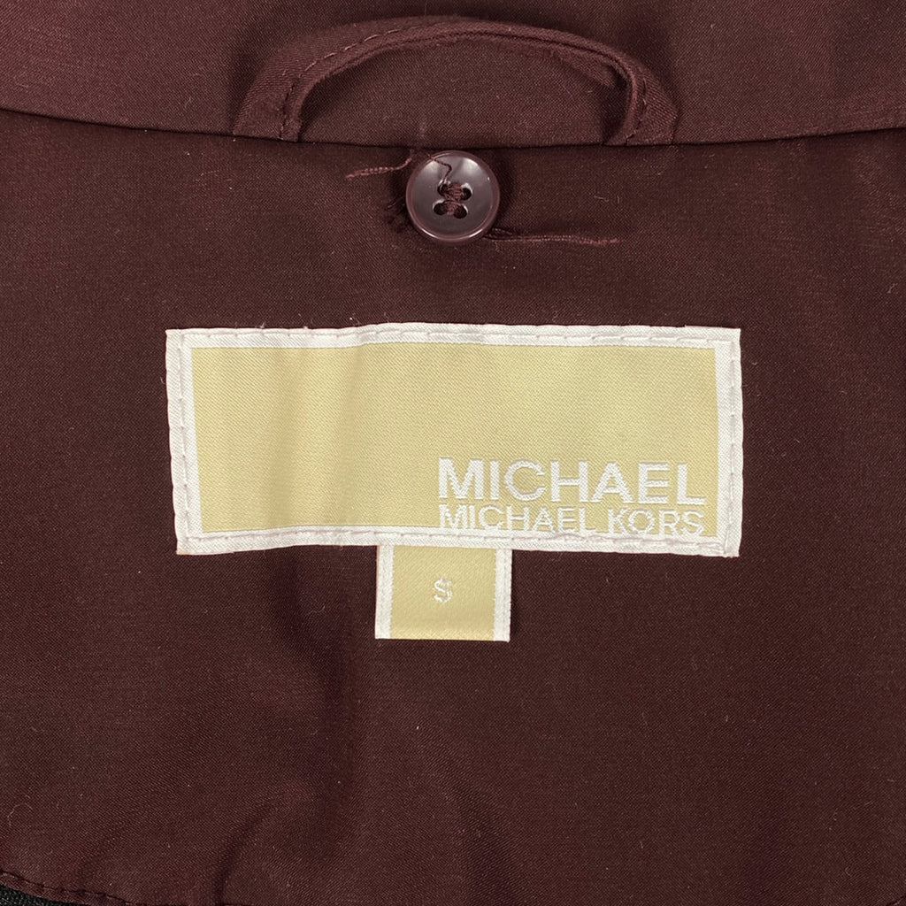 マイケルコース ロゴ ダウンコート 防寒 アウター ダウンコート ボルドー レディース 【中古】brapp