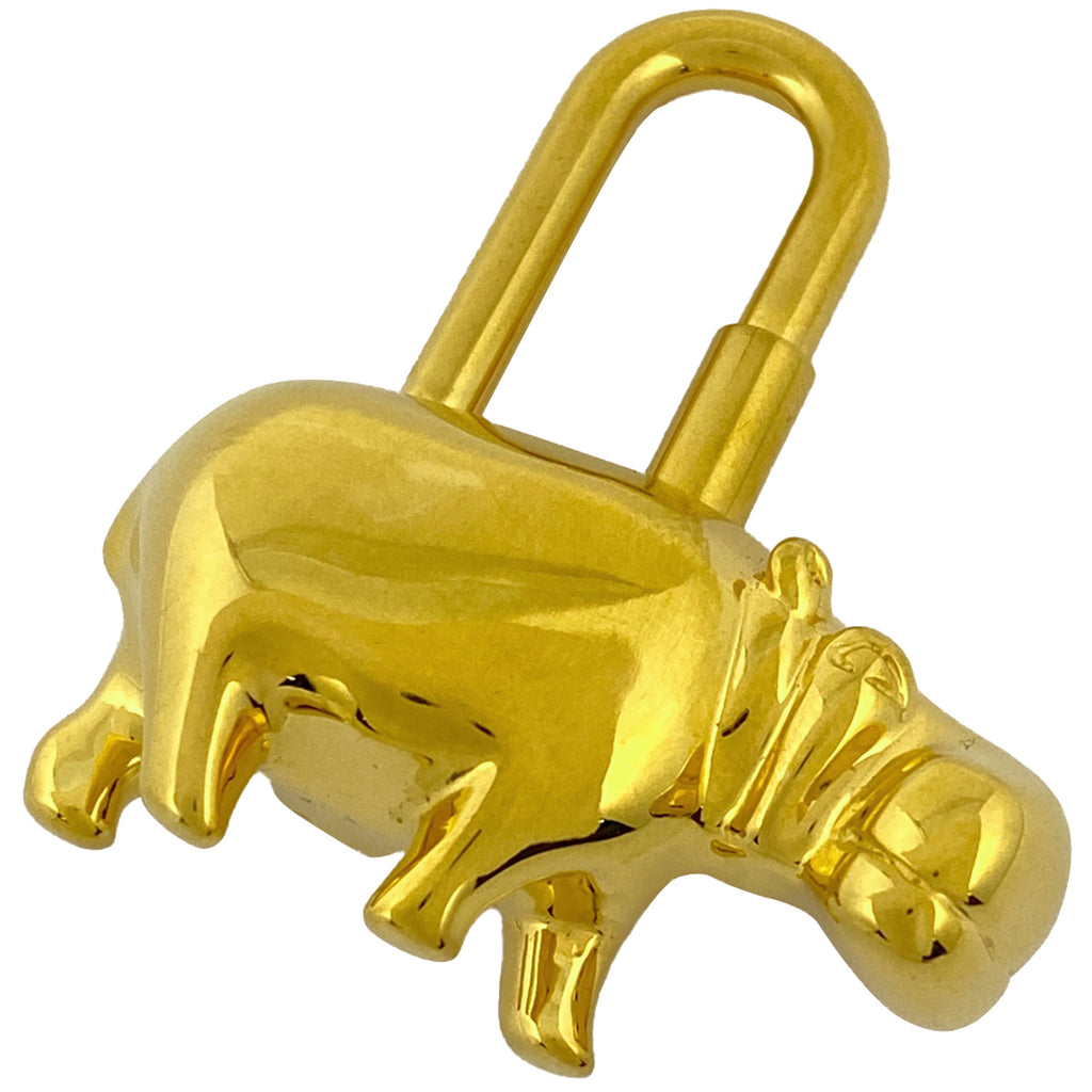 エルメス カデナ ヒポポタマス カバモチーフ バッグチャーム GP ゴールド レディース 【中古】brbag