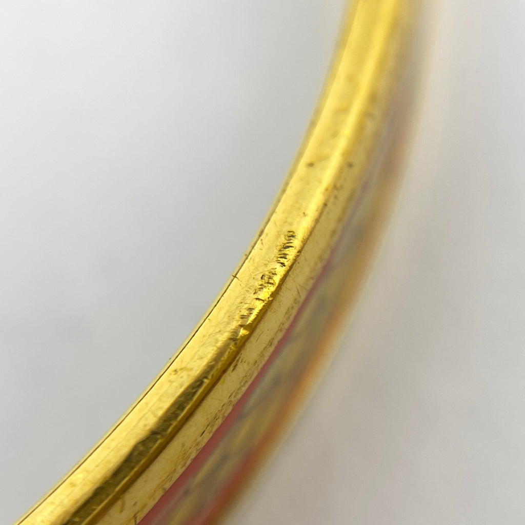 エルメス エマイユ PM 腕輪 七宝焼き バングル GP ゴールド レディース 【中古】bracc