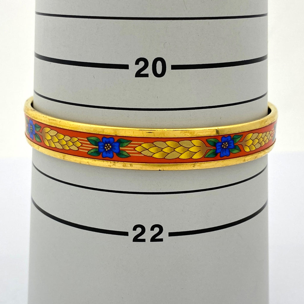 エルメス エマイユ PM 腕輪 七宝焼き バングル GP ゴールド レディース 【中古】bracc