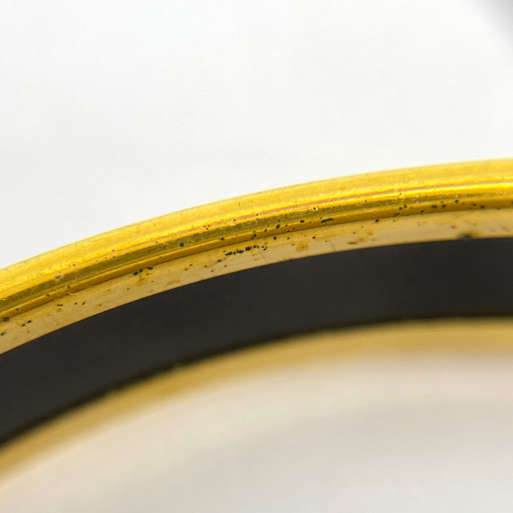 エルメス エマイユ PM 腕輪 七宝焼き バングル GP ゴールド ブラック レディース 【中古】bracc