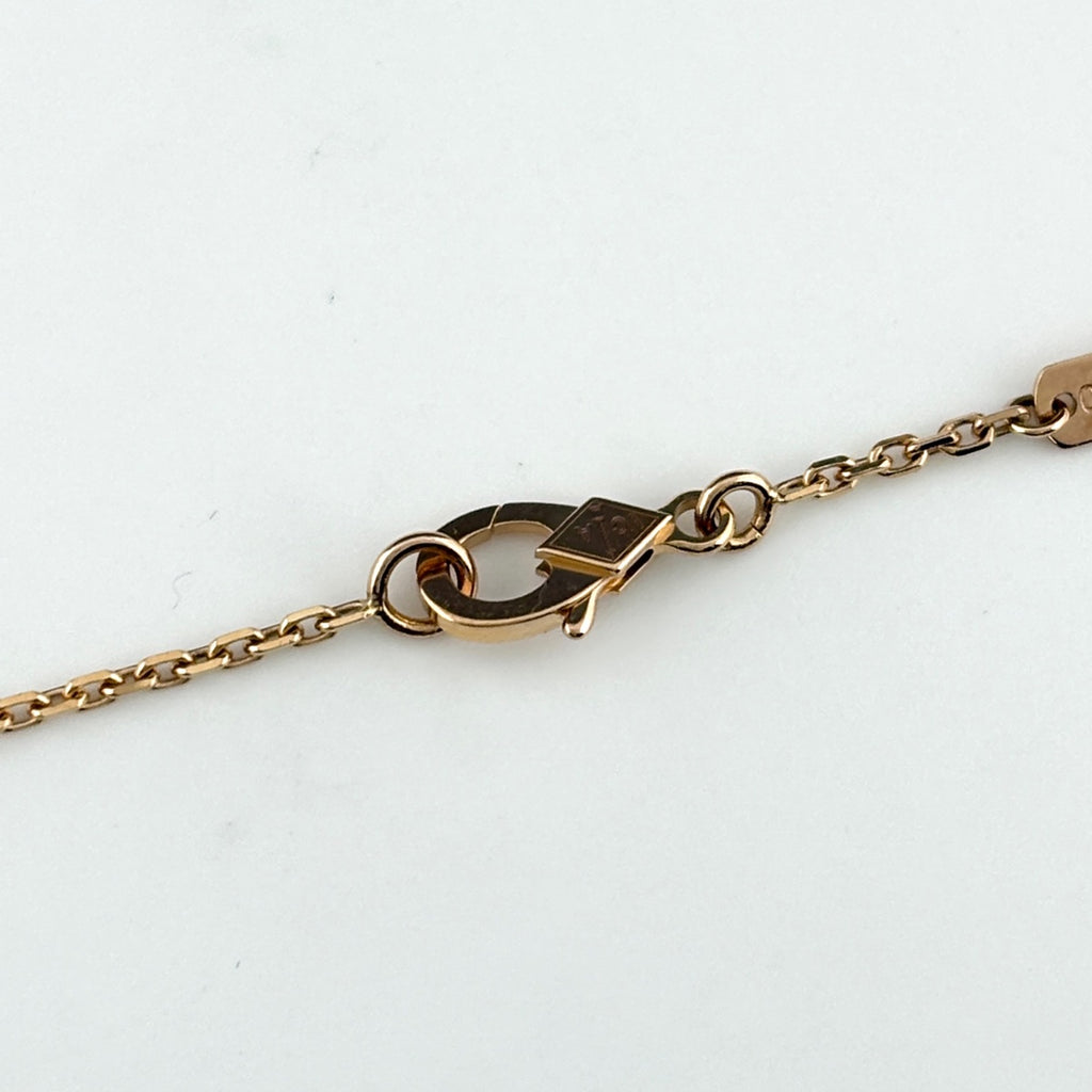 ヴァンクリーフ＆アーペル ヴィンテージアルハンブラ ネックレス PG ピンクゴールド シェル ペンダント ネックレス 750 シェル レディース ブランドジュエリー 【中古】brjwl