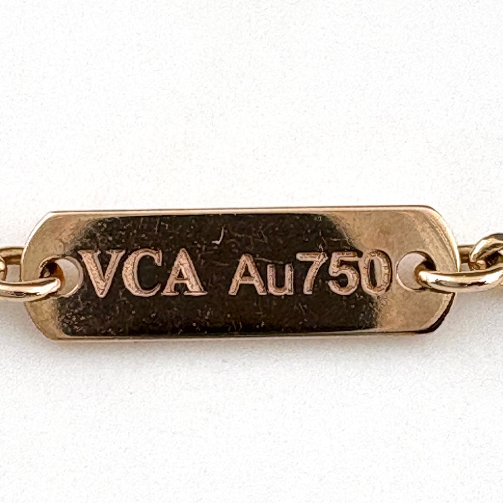 ヴァンクリーフ＆アーペル ヴィンテージアルハンブラ ネックレス PG ピンクゴールド シェル ペンダント ネックレス 750 シェル レディース ブランドジュエリー 【中古】brjwl