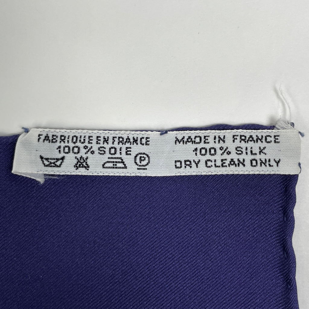 エルメス カレ 90 Vive le vent 風よ吹け 船 スカーフ シルク ネイビー マルチカラー レディース 【中古】brbag