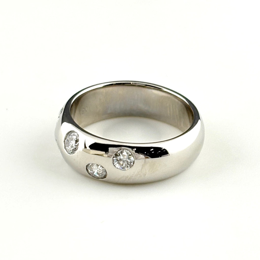 メレダイヤ デザインリング プラチナ 指輪 リング 12号 Pt900 ダイヤモンド レディース 【中古】nbjwl