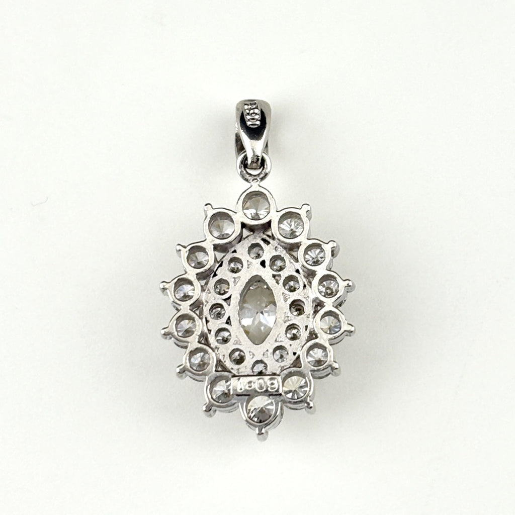メレダイヤ デザインペンダントトップ プラチナ ペンダントトップ Pt900 ダイヤモンド レディース 【中古】nbjwl