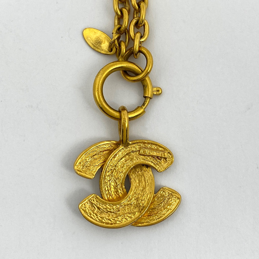 シャネル ココマーク チェーン ネックレス GP ゴールド レディース 【中古】bracc