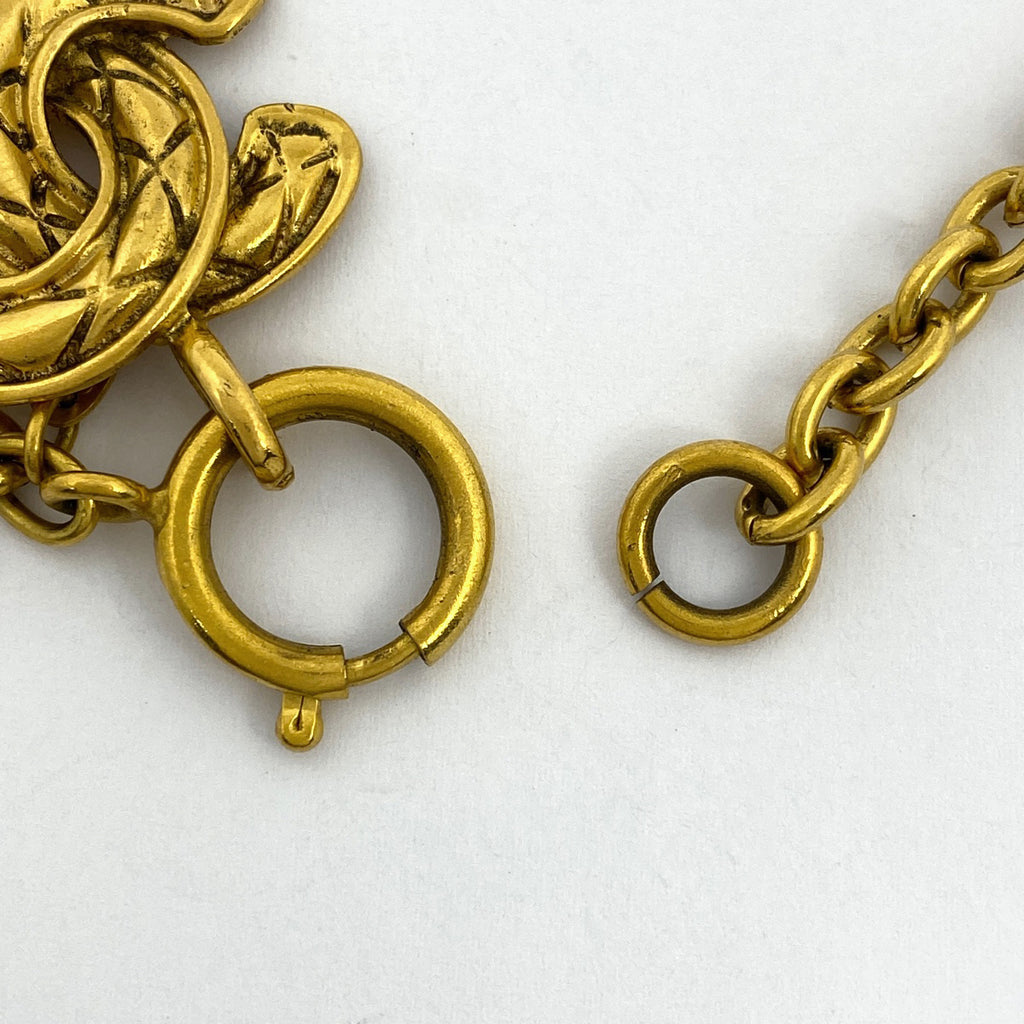 シャネル ココマーク チェーン ネックレス GP ゴールド レディース 【中古】bracc