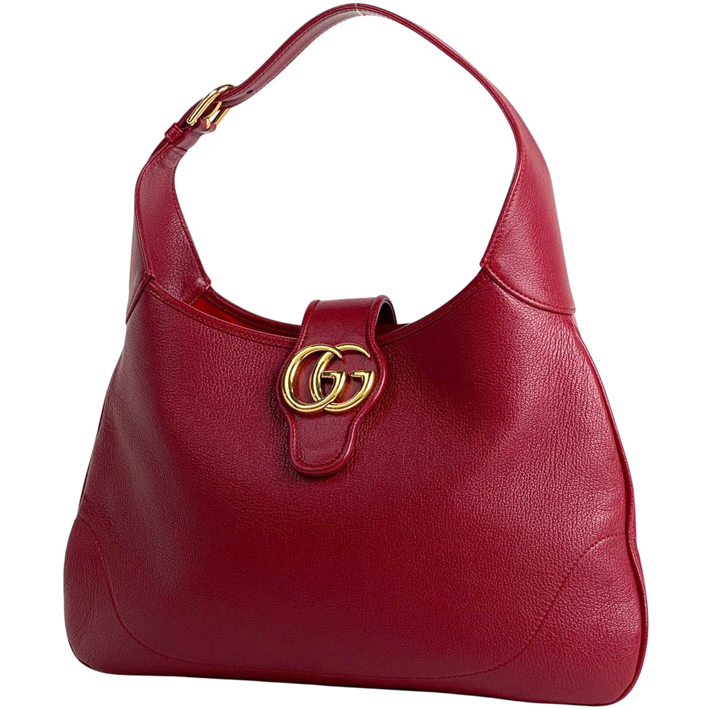 グッチ アフロディーテ ミディアム ショルダーバッグ ダブルG ショルダーバッグ レザー レッド 726274 レディース 【中古】brbag