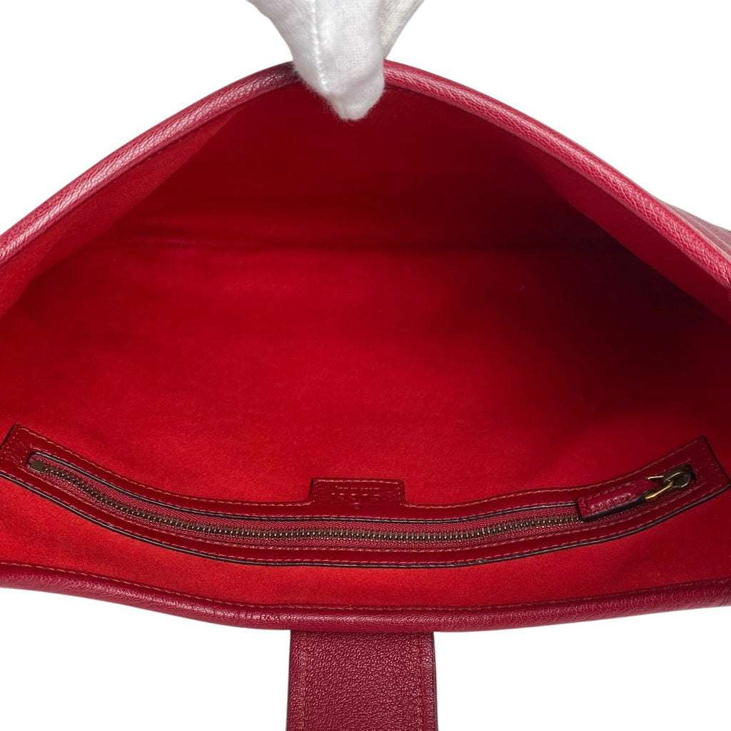 グッチ アフロディーテ ミディアム ショルダーバッグ ダブルG ショルダーバッグ レザー レッド 726274 レディース 【中古】brbag