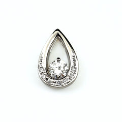 ダイヤモンド デザインペンダントトップ プラチナ メレダイヤ ペンダントトップ Pt900 ダイヤモンド レディース ノンブランドジュエリー 【中古】nbjwl