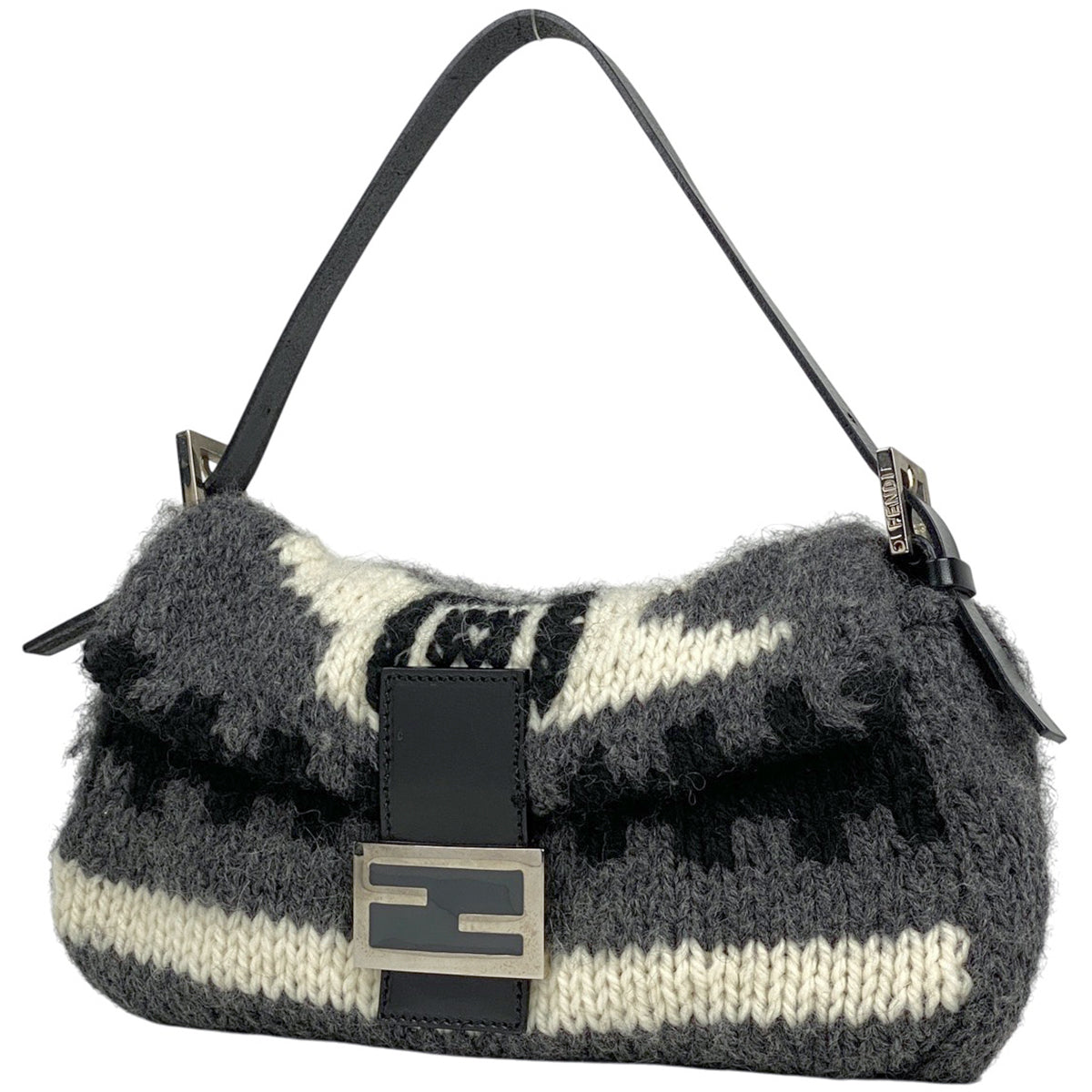 希少 FENDI マンマバゲット パイソン ズッカロゴ ハンドバッグ グレー バイセル公式】フェンディ ズッカロゴ マンマバケット ワンショルダー