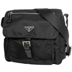 プラダ ロゴプレート ショルダーバッグ 肩掛け 斜め掛け ショルダーバッグ ナイロン ネロ(ブラック) BT8994 レディース 【中古】brbag
