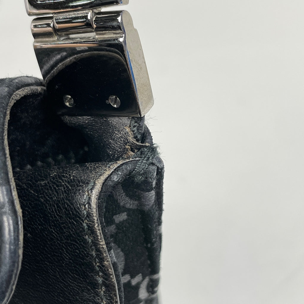 グッチ ジャッキーライン ショルダーバッグ GG柄 ワンショルダー ショルダーバッグ スエード ブラック 0013355 レディース 【中古】brbag