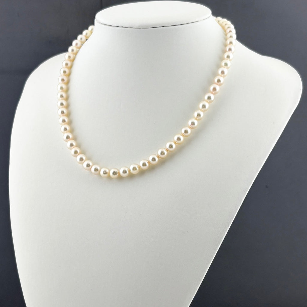 タサキ パール デザインネックレス シルバー 真珠 ネックレス SV パール レディース ブランドジュエリー 【中古】brjwl