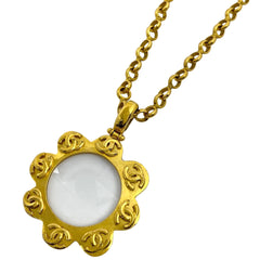 シャネル ココマーク ルーペ ネックレス ロング ネックレス GP ゴールド レディース 【中古】bracc