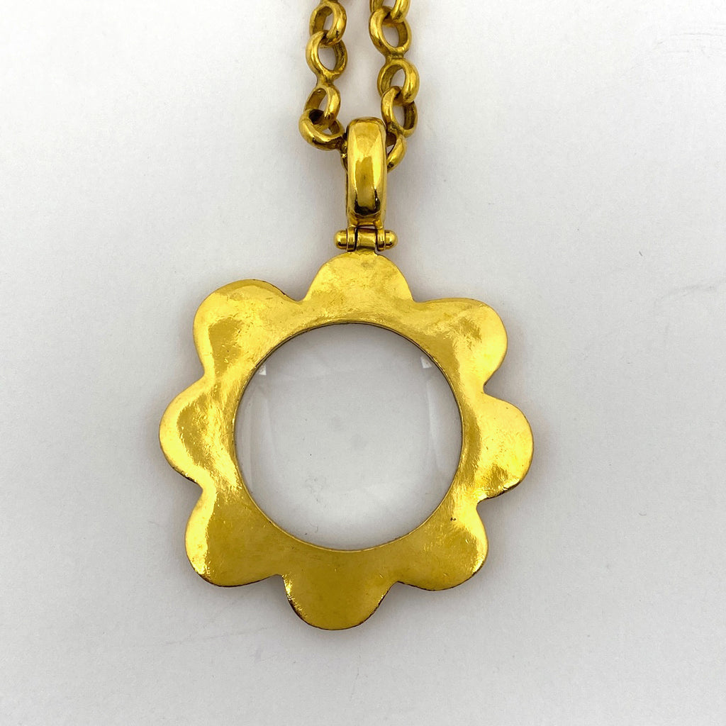 シャネル ココマーク ルーペ ネックレス ロング ネックレス GP ゴールド レディース 【中古】bracc