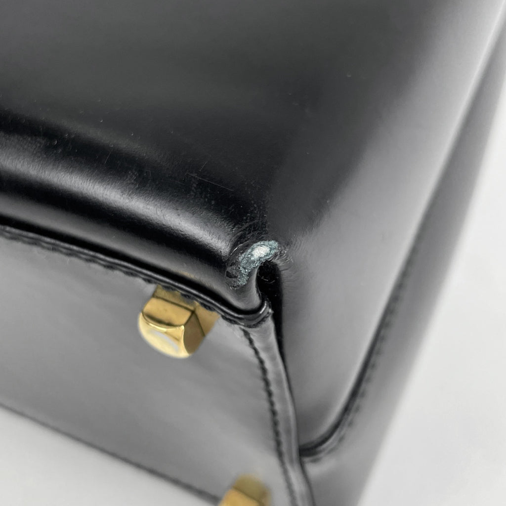 サルヴァトーレフェラガモ ガンチーニ ハンドバッグ レザー ブラック 0290 レディース 【中古】brbag