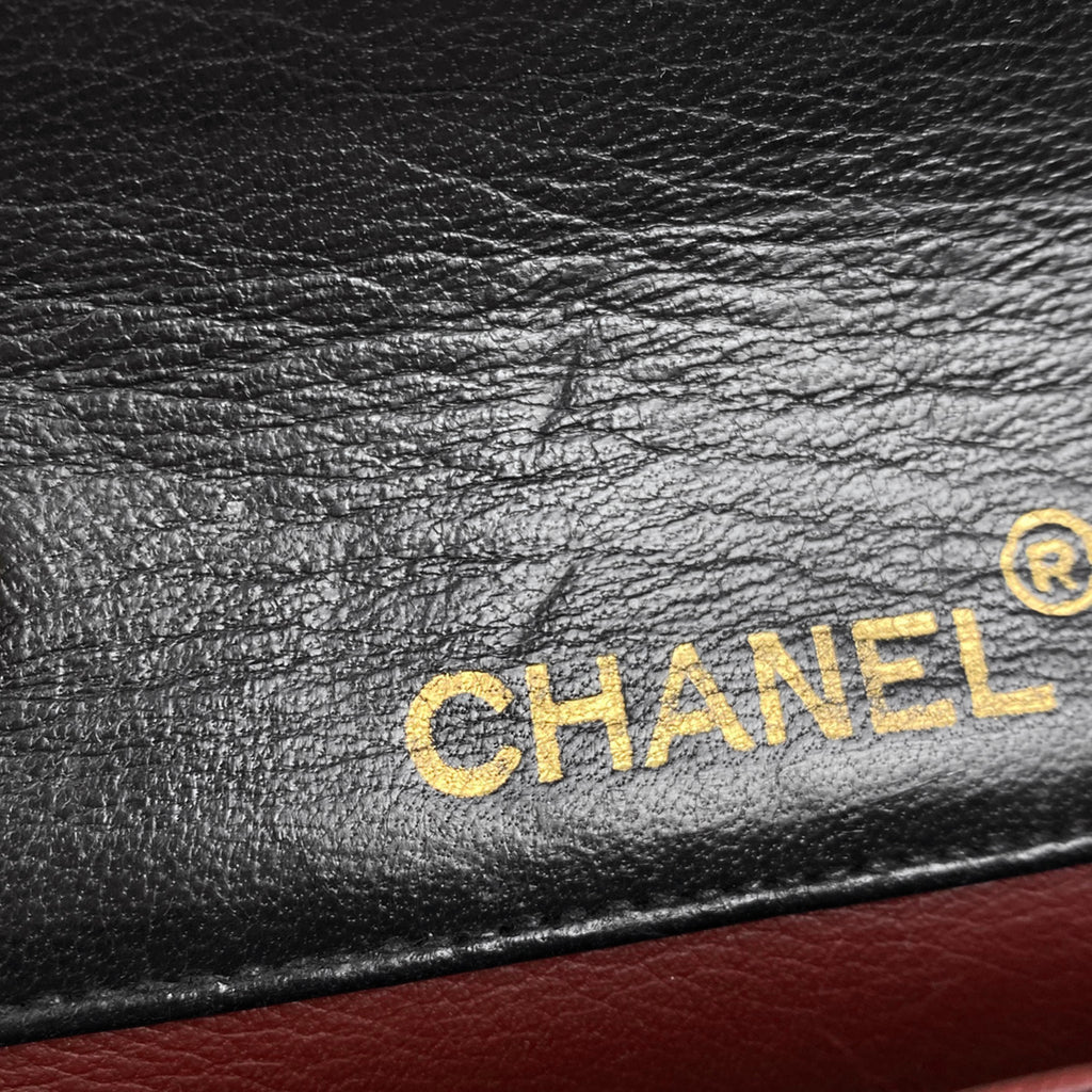 シャネル ココマーク チェーン ショルダーバッグ ミニ マトラッセ ショルダーバッグ レザー ブラック レディース 【中古】brbag