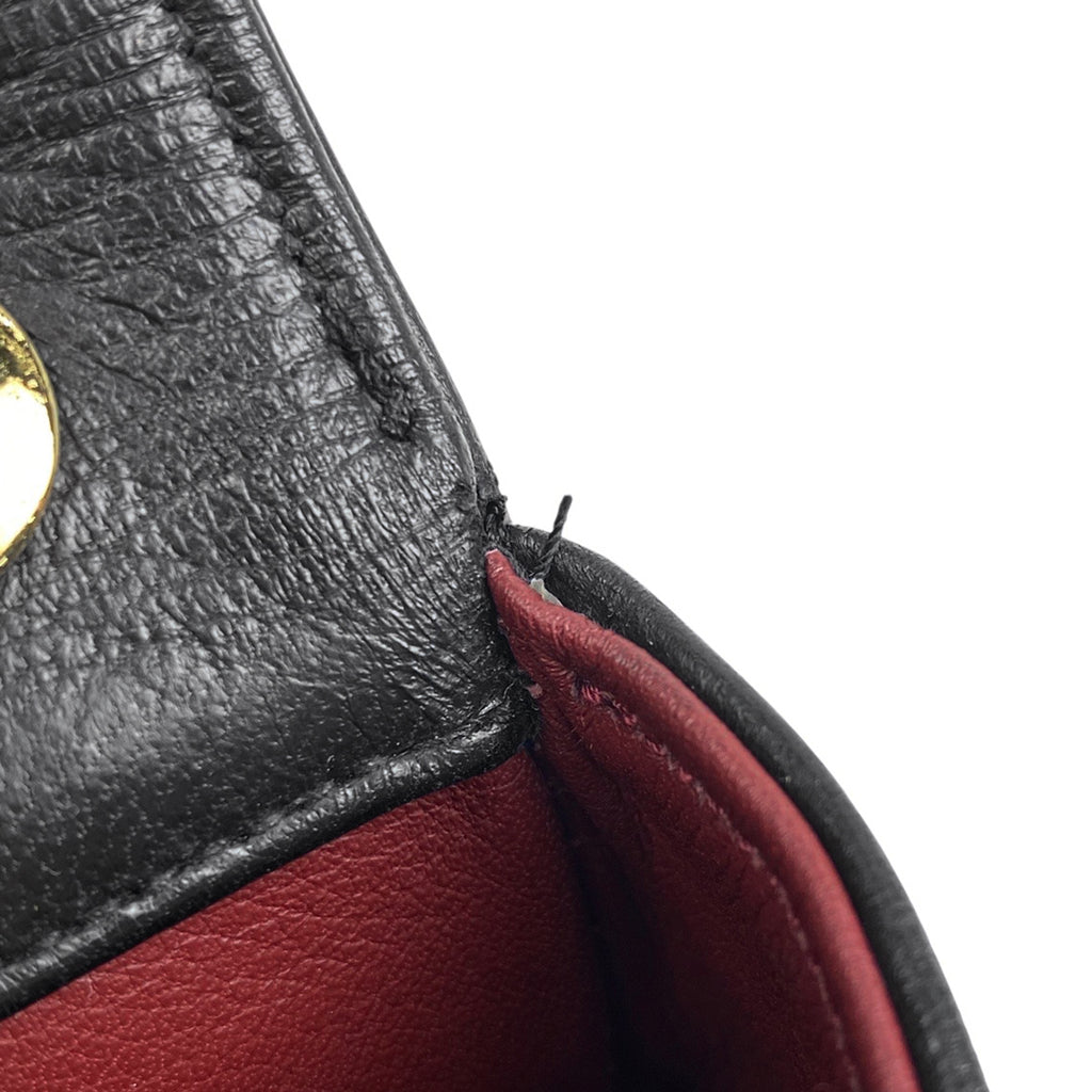 シャネル ココマーク チェーン ショルダーバッグ ミニ マトラッセ ショルダーバッグ レザー ブラック レディース 【中古】brbag