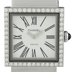 シャネル マドモワゼル H0830 腕時計 SS ダイヤモンド クォーツ ホワイト レディース 時計 【中古】wtcbb