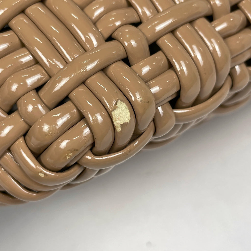 バレンシアガ ビストロ バスケット XS 2WAY ショルダーバッグ エナメル ハンドバッグ パテントレザー ベージュ 671342 レディース 【中古】brbag