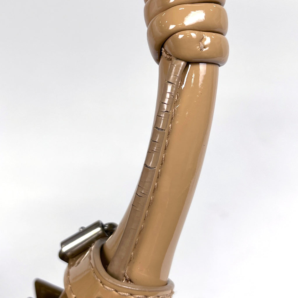 バレンシアガ ビストロ バスケット XS 2WAY ショルダーバッグ エナメル ハンドバッグ パテントレザー ベージュ 671342 レディース 【中古】brbag