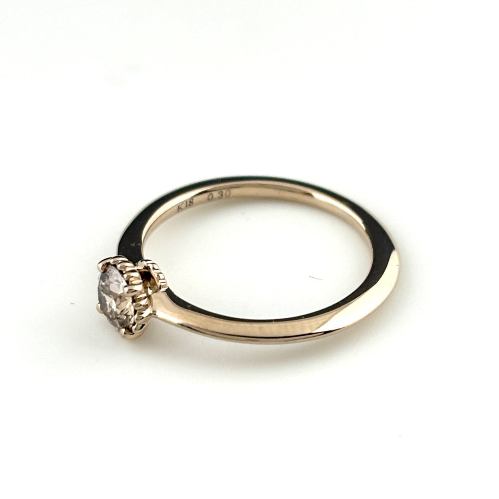 カシケイ ブラウンダイヤモンド リング BD ブラウンゴールド 指輪 リング 8号 K18 ブラウンダイヤモンド レディース ブランドジュエリー 【中古】brjwl