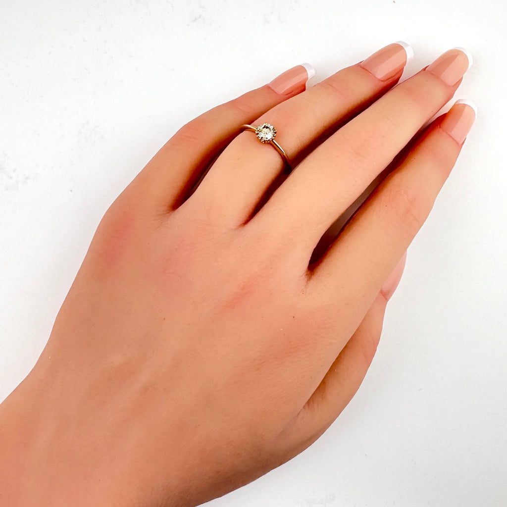 カシケイ ブラウンダイヤモンド リング BD ブラウンゴールド 指輪 リング 8号 K18 ブラウンダイヤモンド レディース ブランドジュエリー 【中古】brjwl