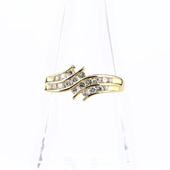 GAINS BOROUGH ゲインズボロー メレダイヤ デザインリング リング 16号 K18 ダイヤモンド レディース ブランドジュエリー 【中古】brjwl