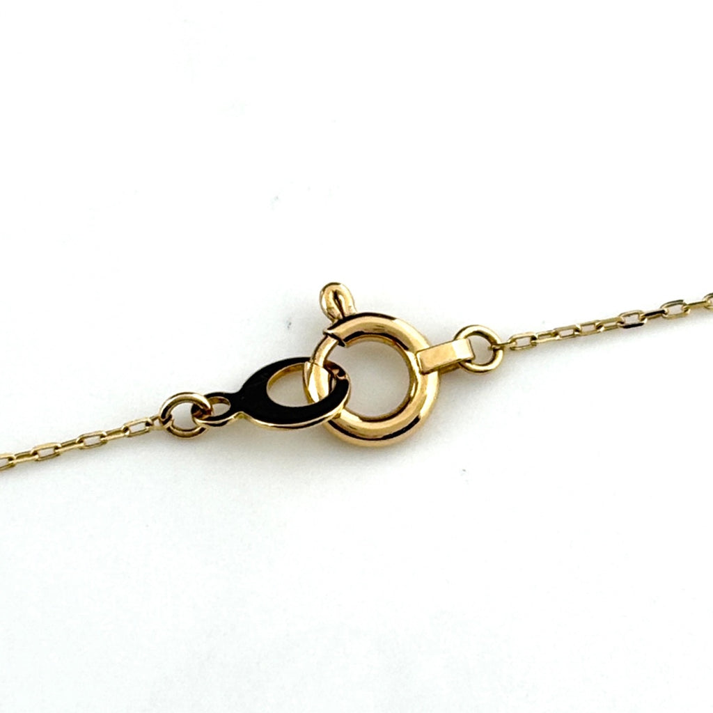 アーカー BBライン ネックレス YG イエローゴールド ペンダント メレダイヤ ネックレス 750 ダイヤモンド レディース ブランドジュエリー 【中古】brjwl