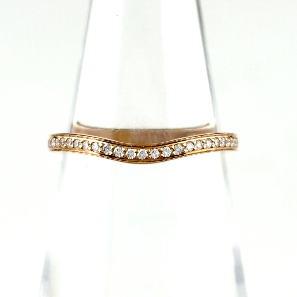 カルティエ バレリーナウェディング リング PG ピンクゴールド 指輪 メレダイヤ リング 11.5号 750 ダイヤモンド レディース ブランドジュエリー 【中古】brjwl