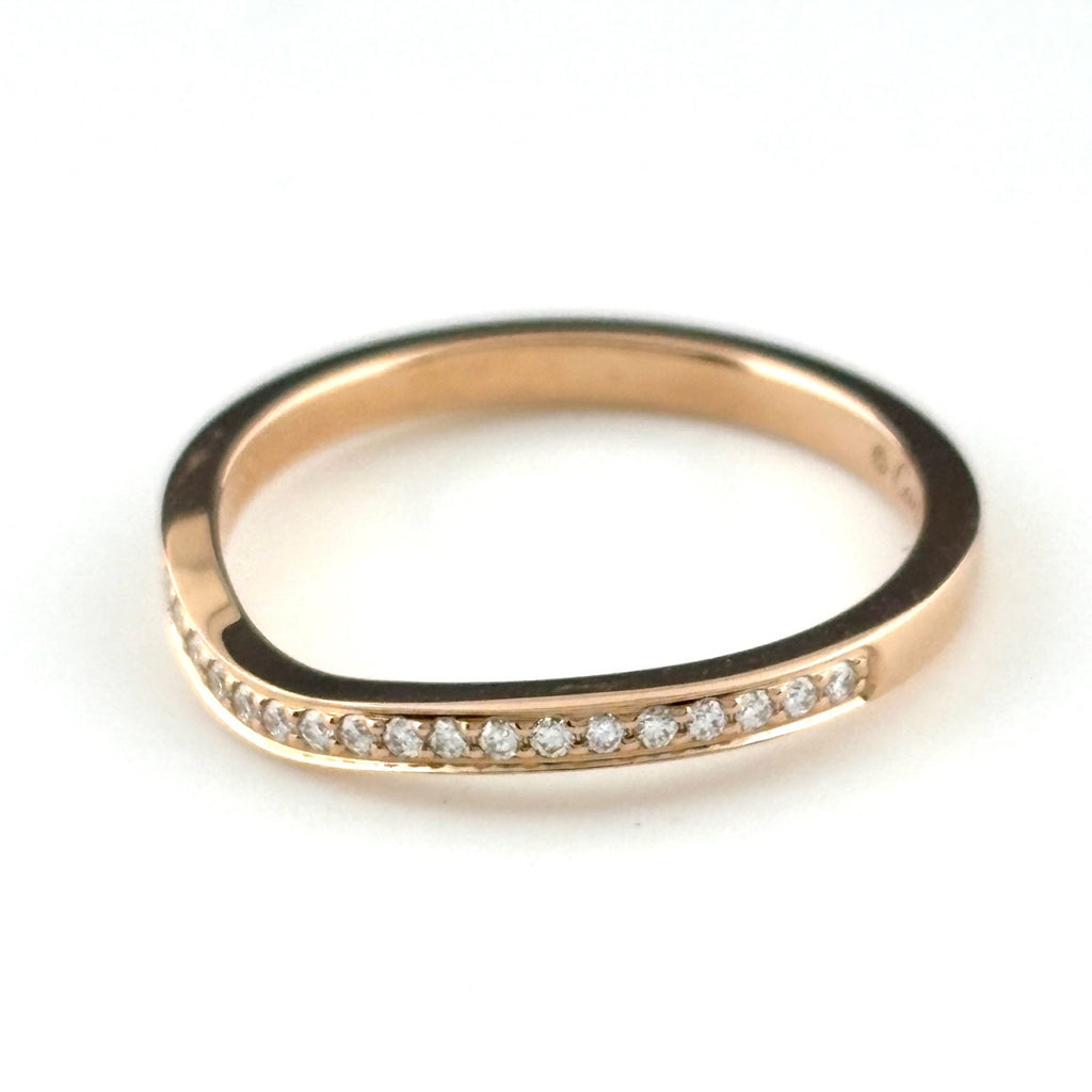 カルティエ バレリーナウェディング リング PG ピンクゴールド 指輪 メレダイヤ リング 11.5号 750 ダイヤモンド レディース ブランドジュエリー 【中古】brjwl