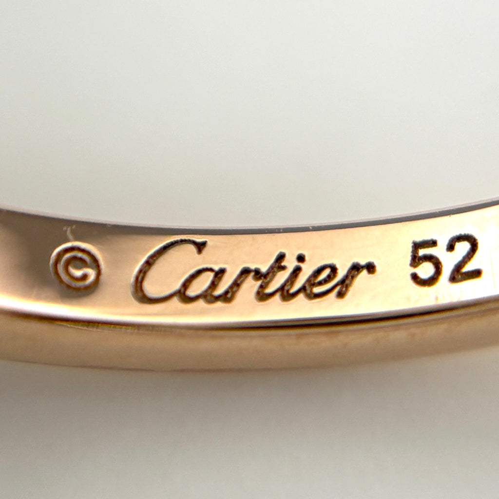 カルティエ バレリーナウェディング リング PG ピンクゴールド 指輪 メレダイヤ リング 11.5号 750 ダイヤモンド レディース ブランドジュエリー 【中古】brjwl