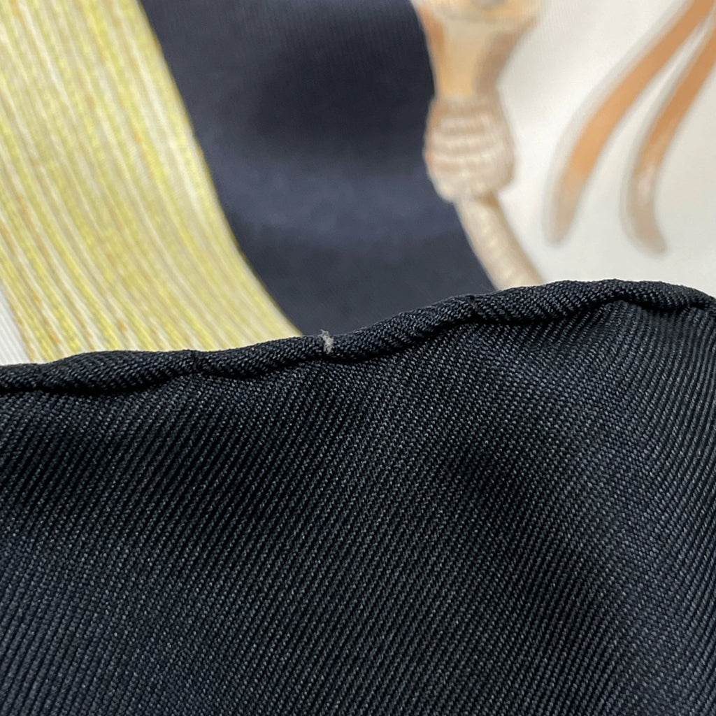 エルメス カレ 90 Pampa 大草原 スカーフ シルク ブラック マルチカラー レディース 【中古】brbag